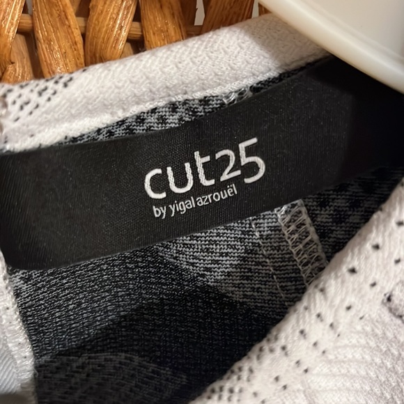 REVOLVE CUT 25 by Yigal Azrouel white/black shadow dot dress - Picture 3 of 8